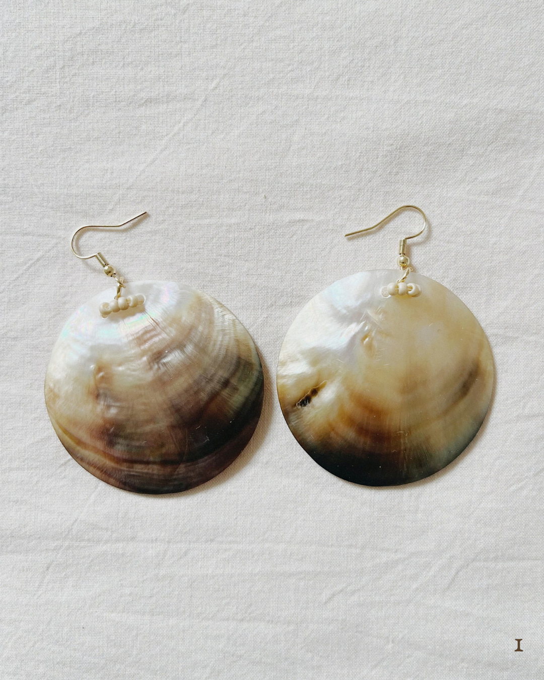 Mother of Pearl Shell Earrings - Handmade