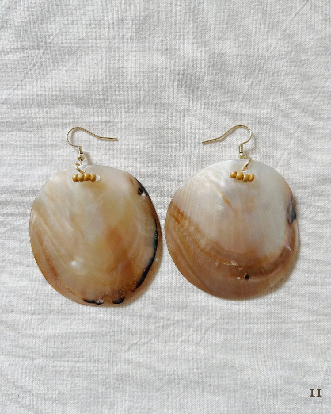 Mother of Pearl Shell Earrings - Handmade