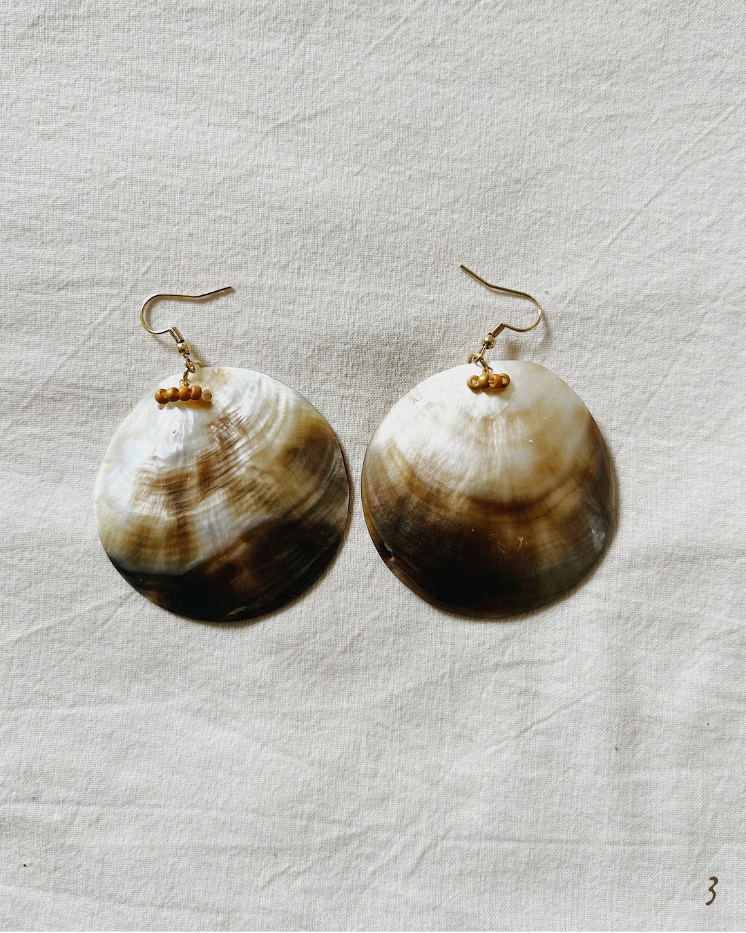 Mother of Pearl Shell Earrings - Handmade