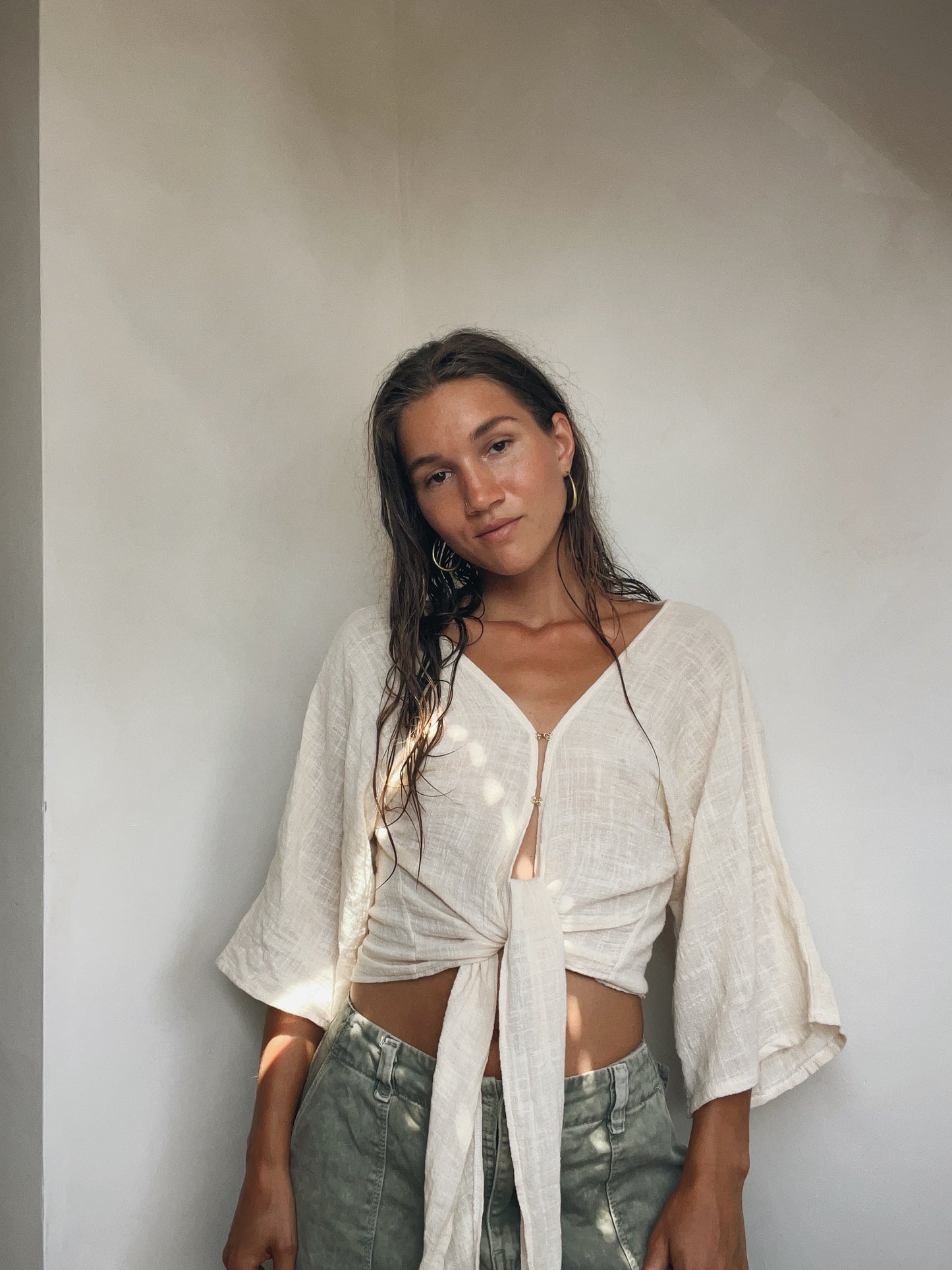 Luma Wrap Top 100% Cotton