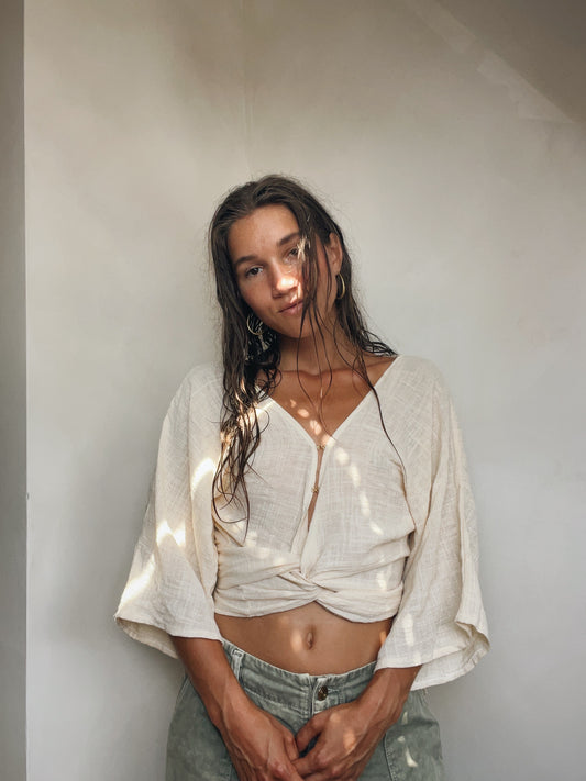 Luma Wrap Top 100% Cotton