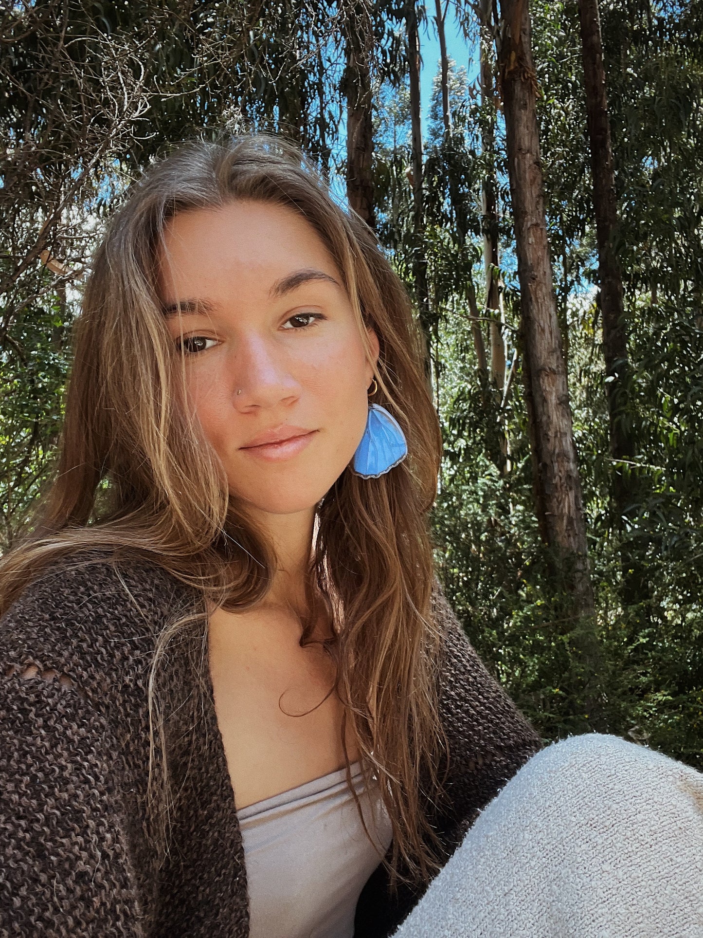 Blue Morpho Earring - Moonpetal Wings